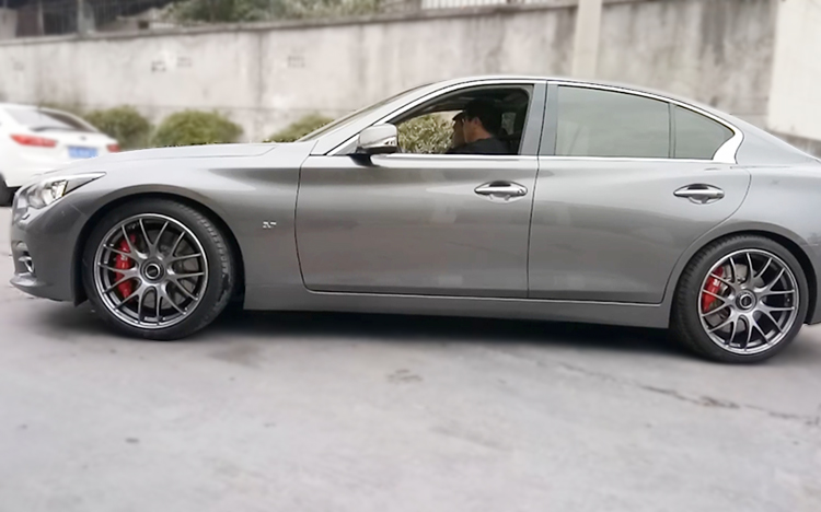 英菲尼迪Q50改裝AP9562、AP9540剎車效果 英菲尼迪Q50改裝AP9562、AP9540剎車效果